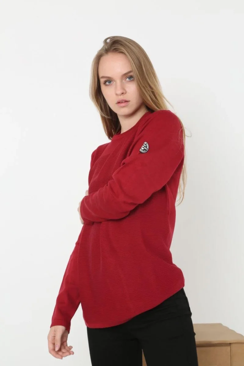 Biskilet Yaka Kolu Armalı - Kırmızı