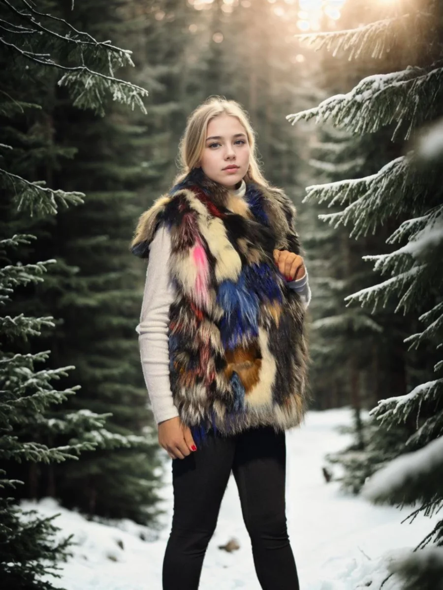 Kolsuz Hakiki Deri Ceket - Siyah