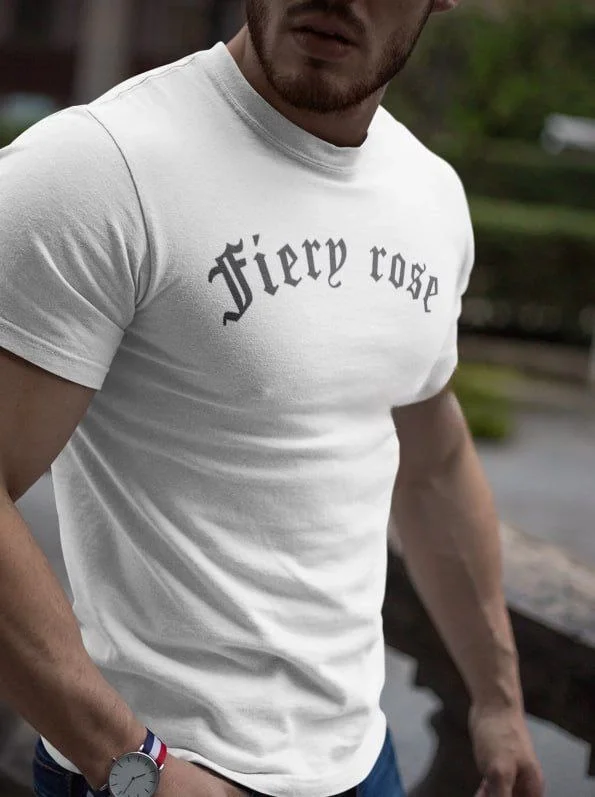 Bisiklet Yaka Baskılı Oversize T-Shirt - Beyaz