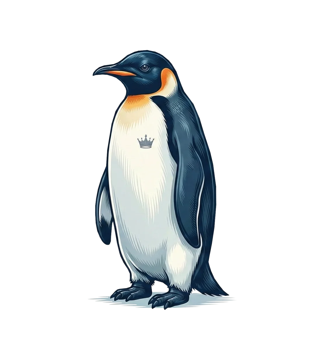 Kadın Oversize Hoodie - Sırt Baskılı "Survivor Penguin" Temalı, Felsefi Yazılı Kapüşonlu Sweatshirt - Siyah