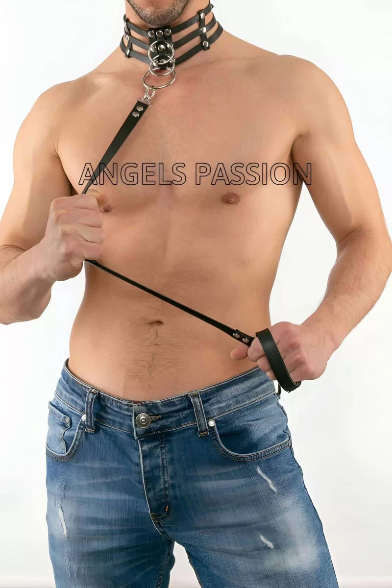 Seksi Erkek  Deri Tasma Takım - Brfm53