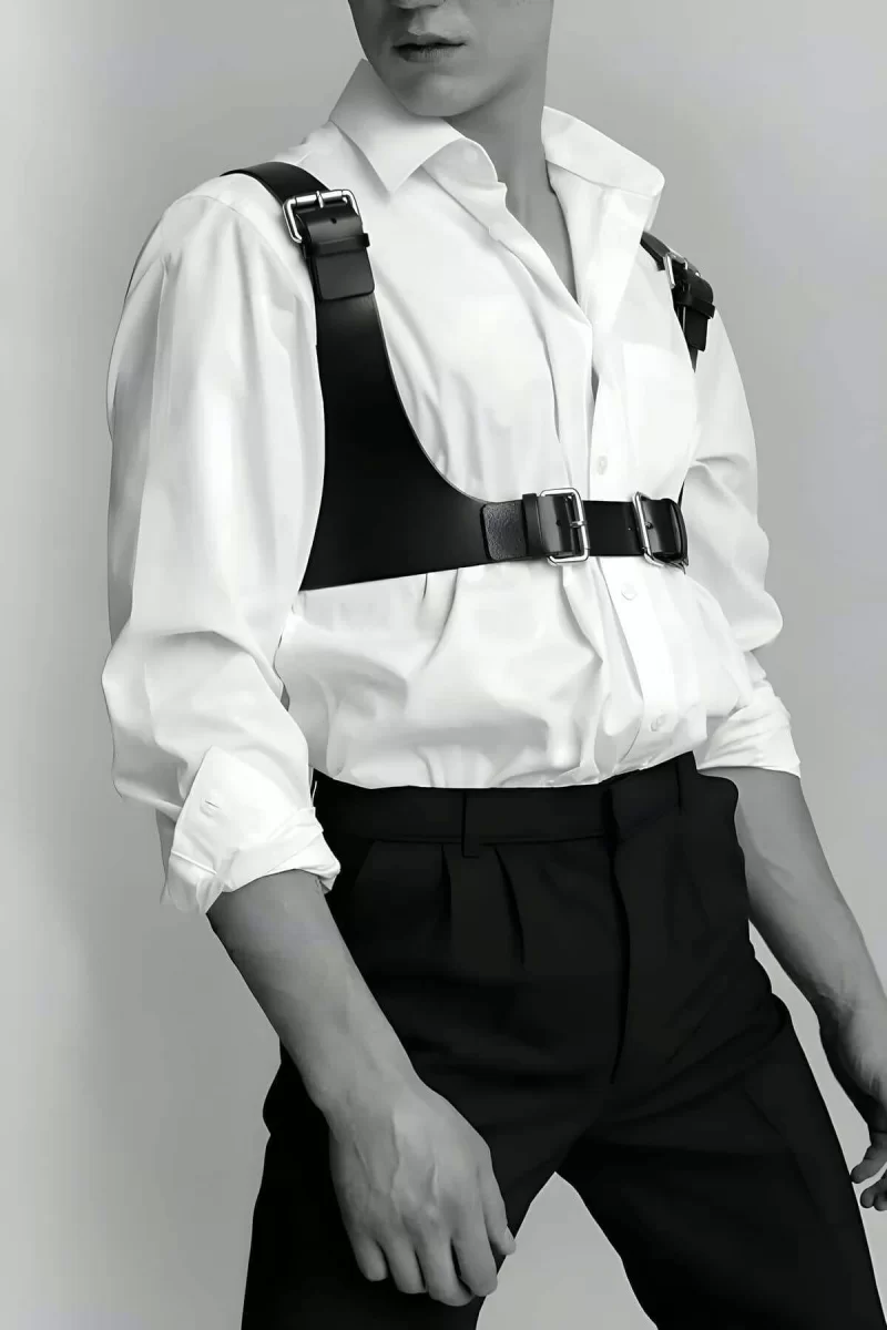 Tarz Deri Erkek  Kemer, Şık Erkek  Kemer, Erkek  Gömlek Üzeri Kemer - Brfm111