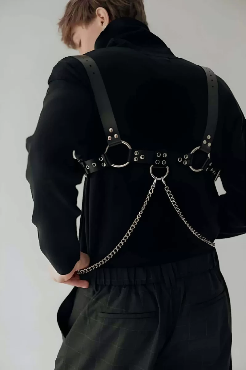 Zincir Ve Halka Detaylı Şık Erkek  Kemer - Brfm109