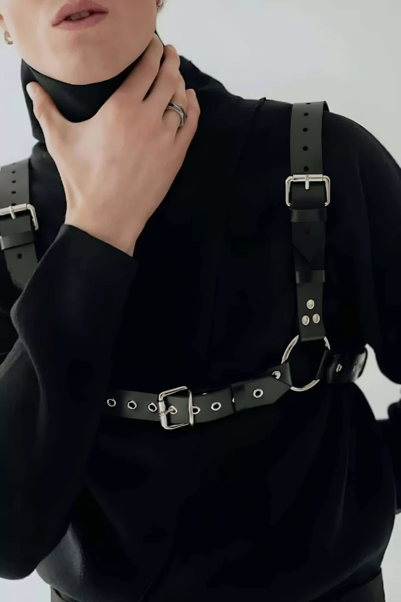 Zincir Ve Halka Detaylı Şık Erkek  Kemer - Brfm109