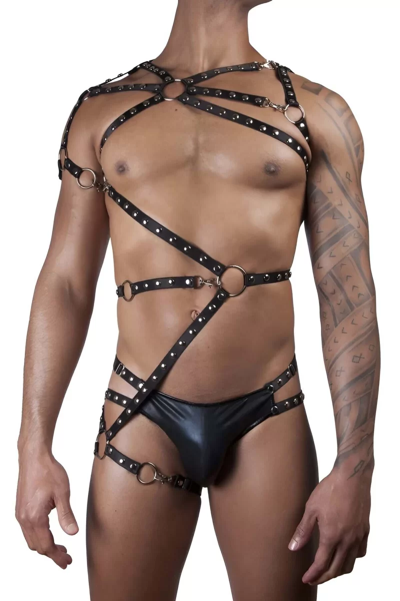 Seksi Erkek  Fantazi Giyim Lastik Harness - Brfm65