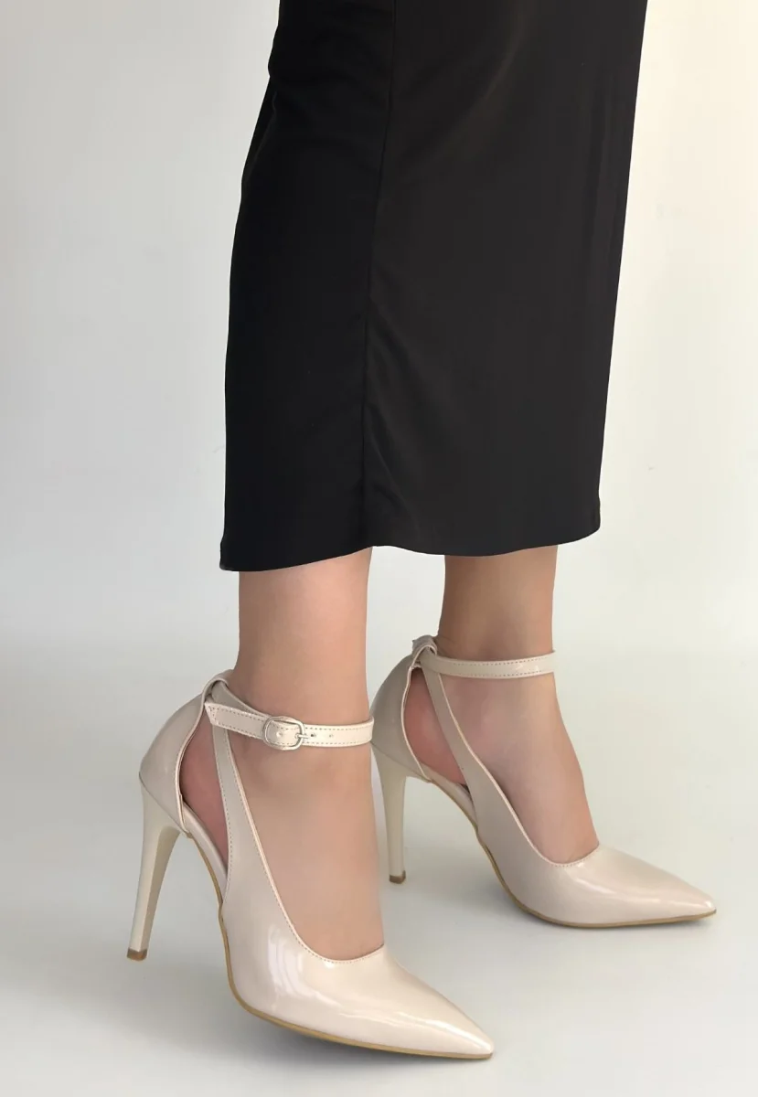 Wenni Bej Rugan Stiletto Ayakkabı