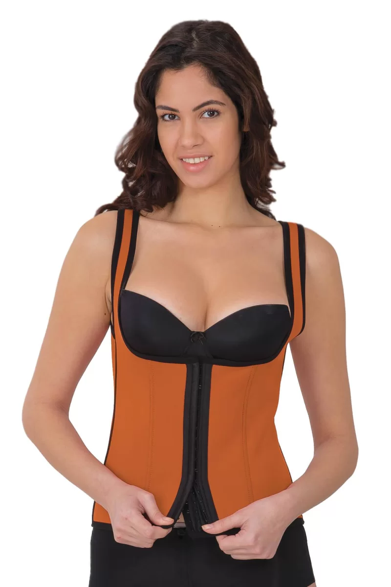 Turuncu Mı 9173 Terletici Agraflı Göğsü Açık Atlet Korse