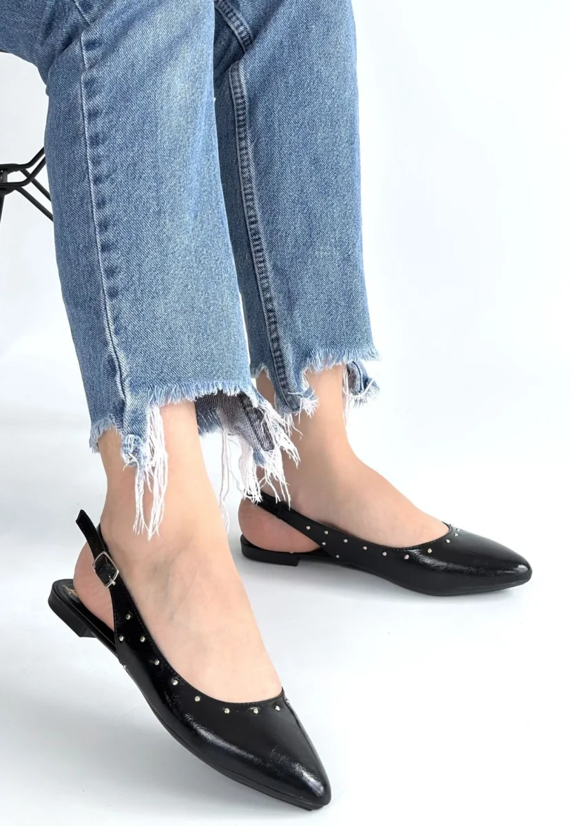 Lowwi Siyah Rugan Babet Ayakkabı