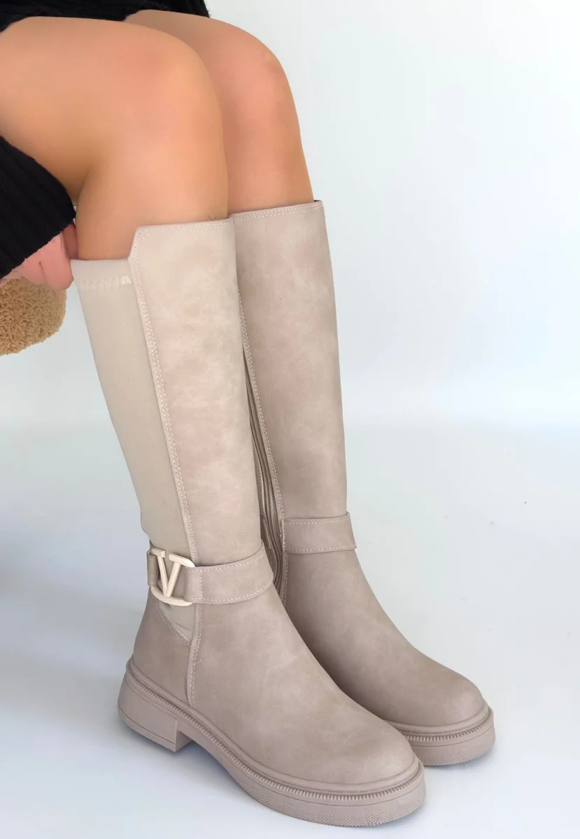 Diona Bej Nubuk Çizme